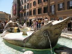 Fontana della Barcaccia at Piazza di Spagna in Rome