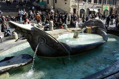 Fontana della Barcaccia by Bernini in Rome