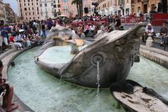 Fontana della Barcaccia in Rome, Italy