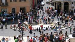 Scenic view of Rome from above on June 8, 2007.