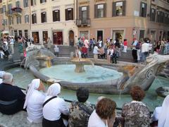 Fountain near Column of Marcus Aurelius in Rome