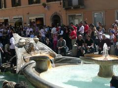 Barcaccia Fountain in Rome