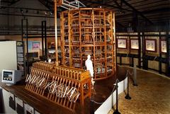 Scale model of Bolognese silk mill at Museo del Patrimonio Industriale in Bologna