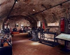 Educational machines and equipment from the Aldini-Valeriani Institute on display in Hoffmann Furnace, Industrial Heritage Museum