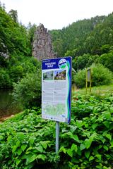 Ohře infopanel Vodácké stezky near Svatošské skály