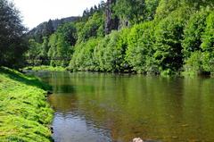 Ohře River near Svatošské Skály rocks