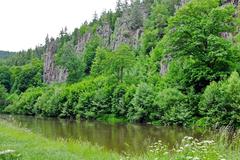 Svatošské Skály rock formation in Karlovy Vary district