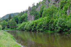 Svatošské skály rock formation in Karlovy Vary district