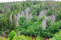 Svatošské Rocks in Karlovy Vary District