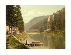 Hans Heiling rock formation in Carlsbad, Bohemia