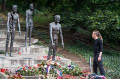 Ivan Bartoš at the Memorial for Victims of Communism in Újezd