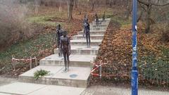 Memorial to victims of communism in Prague near Petřín