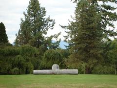 Sculpture Horizontal Column 1975 by Kubach-Wilmsen in Van Dusen Park, Vancouver