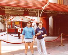 1983 Nolan and Jerry at Mann's Chinese Theatre in Hollywood