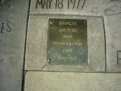 Grauman's Chinese Theatre 50th anniversary time capsule