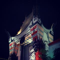 Grauman's Chinese Theatre entrance at night