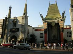 Grauman's Chinese Theatre front view with its iconic architecture