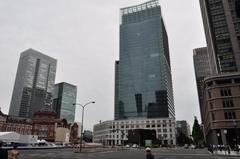 Tokyo Central Post Office building with restored lower floors