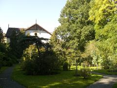 entrance of The Botanical Gardens of Charles University in Albertov, Czech Republic