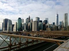 View of southern Manhattan from the Brooklyn Bridge