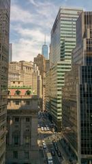 Downtown New York City with One World Trade Center