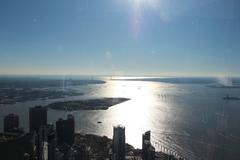 Stunning view of Manhattan and surrounding areas from One World Trade Center Observatory