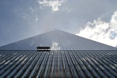 Low-angle view of One World Trade Center in New York City