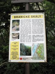 Branické skály natural monument on the right bank of the Vltava in Prague