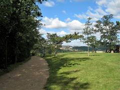 Branické skály nature park with Barrandov housing estate in background