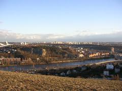 View of Branické skály in Prague on a sunny day