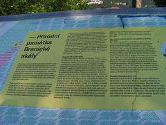 Dobeška hill information board in Prague-Braník, Czech Republic