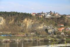 Natural monument Branické skály in Prague, Czech Republic