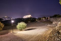 Monument on Pnyx Hill in Greece