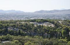 Pnyx seen from the Acropolis