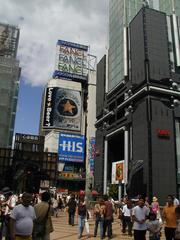 central street in Osaka on 20th August 2002