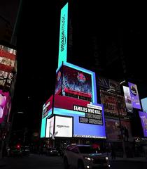 Families Who Kill The Donut Shop Murders Billboard in Times Square 2022