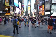 Times Square on a quiet day