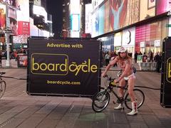 BoardCycle and Naked Cowboy in Times Square