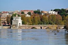 Ponte Milvio flooded in November 2012