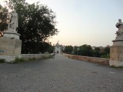 Ponte Milvio bridge in Rome