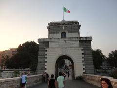 Ponte Milvio bridge in Rome