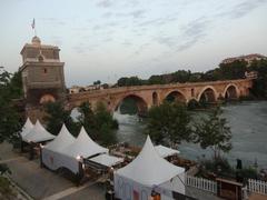 Ponte Milvio in Rome in 2018