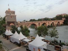 Ponte Milvio in Rome in 2018