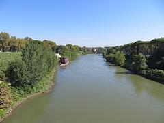 panoramic view of the Fiume Tevere river