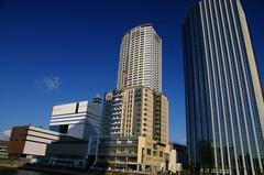 Hotarumachi neighborhood in Fukushimaku, Osaka City, Japan