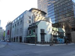 Musée McCord and Le Caveau restaurant at the northeast corner of Victoria Street and President-Kennedy Avenue, Montreal