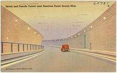 Detroit and Canada Tunnel near American Portal in Detroit, Michigan