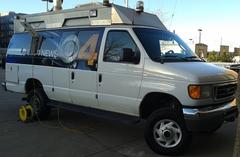 CBS4 News van at Coors Field during the Battle on Blake