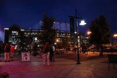 Coors Field at night