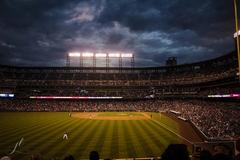 Coors Field left field concourse view